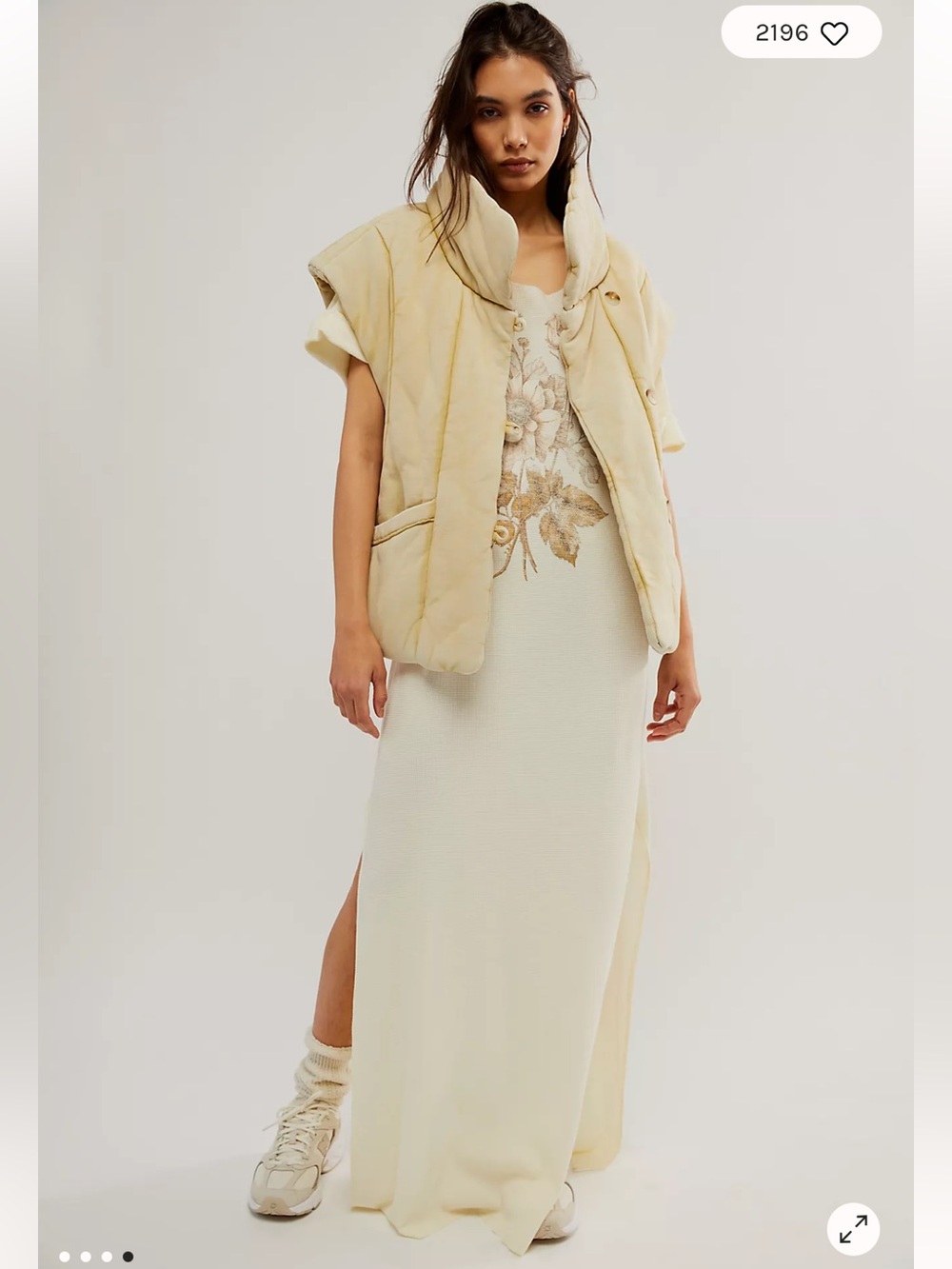 Free people x vintage souls floral print maxi dress
